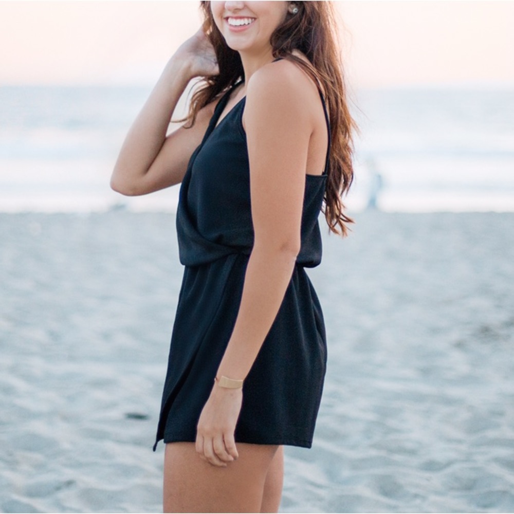 UO Comfortable Black Romper